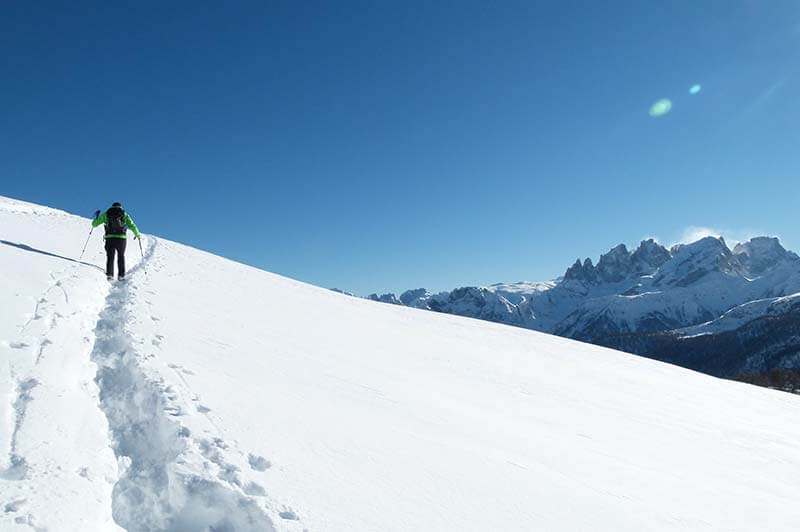 Winterlandschaft in den Dolomiten